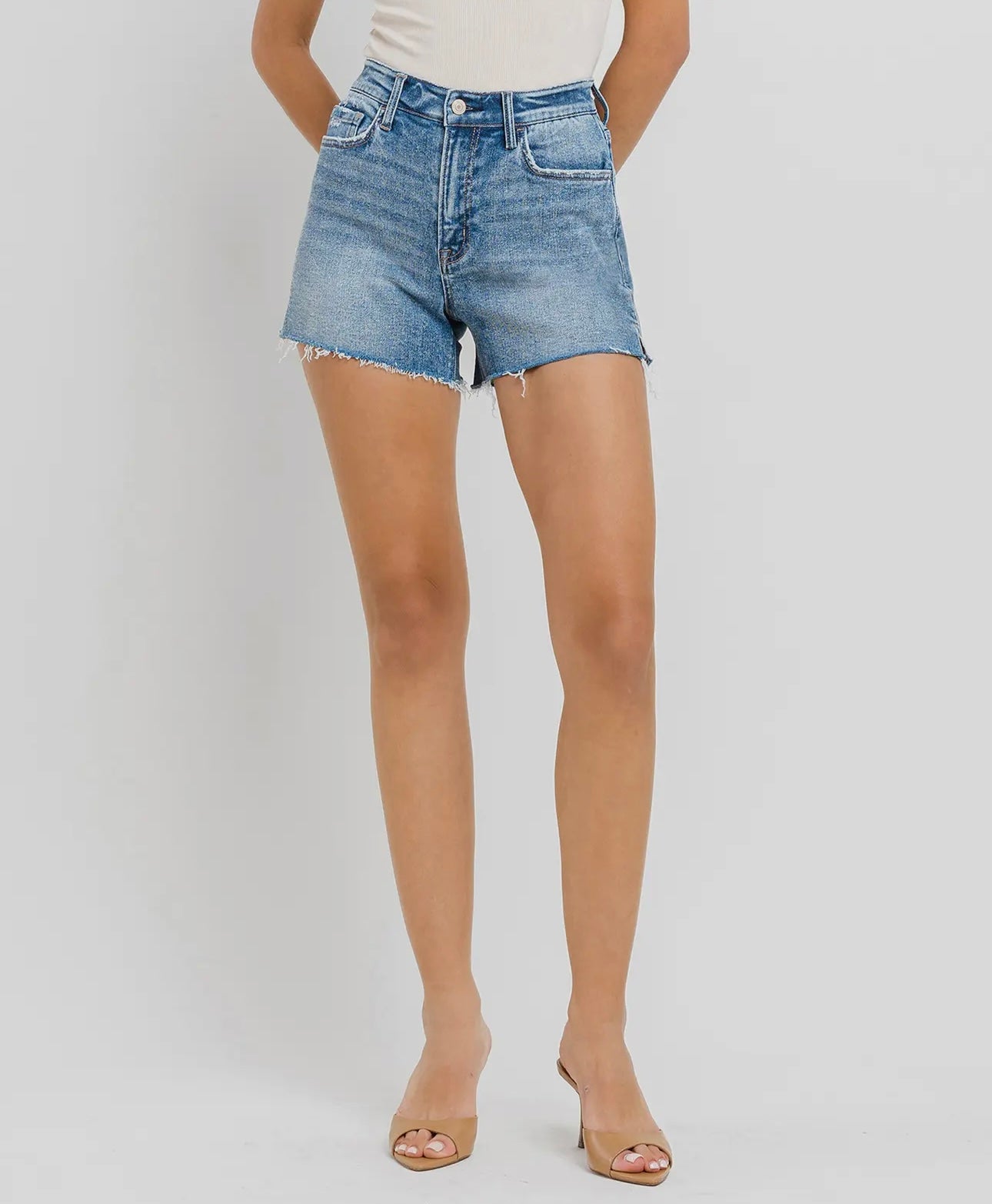 REBECCA SIDE SLIT SHORTS
